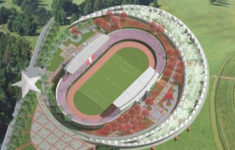 Türkiye'nin ilk ay yıldızlı stadı tamamlanıyor!