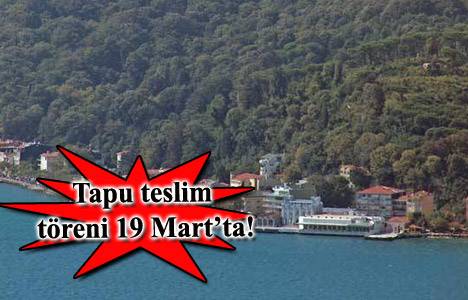 Beykoz'da 2B hak sahipleri tapularına kavuşuyor!