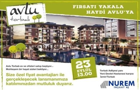 Avlu Torbalı'da 185 bin TL'den başlayan fiyatlar!