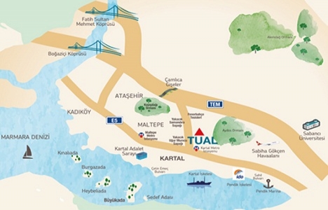 Tual Adalar Kartal da satışlar başladı! 340 bin TL den!