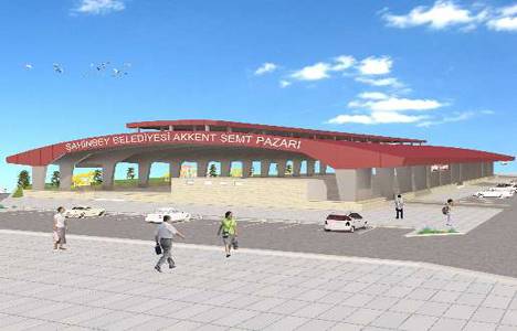 Şahinbey Akkent Semt Pazarı hızla tamamlanıyor!