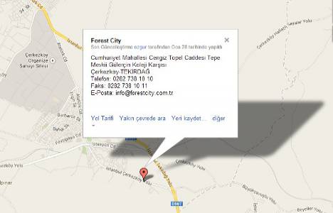 Forest City Çerkezköy projesi nerede?