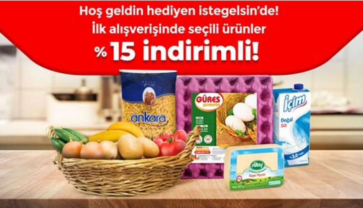 İstegelsin online market yüzde 15 indirimi duyurdu, 27 ürünün fiyatı çakıldı! 19 Ekim 2022 fiyat listesi...