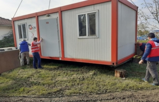 Türk Kızılayı'ndan Düzceli afetzedelere ev yardımı!