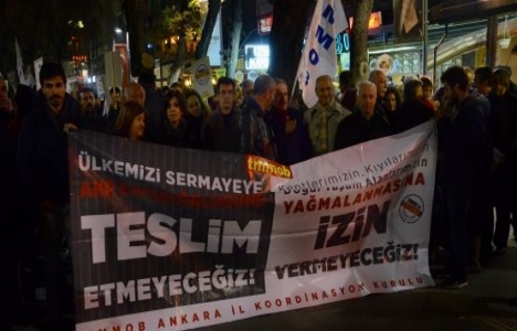 TMMOB üyeleri Torba Yasa için eylem yaptı!