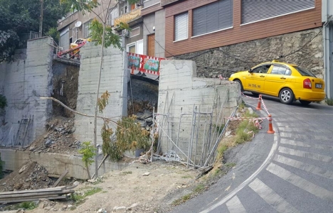 Kuruçeşme Yokuşu'ndaki çöken yol onarıldı!