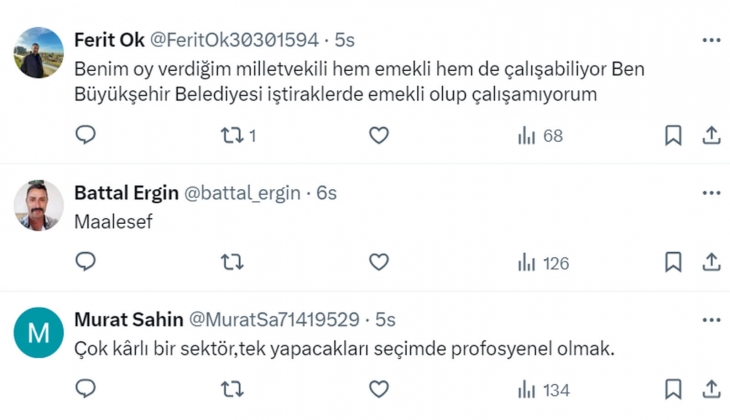 Vekil emeklisi maaşı 122 bin, emekliyken vekil seçilenin maaşı 285 bin TL!