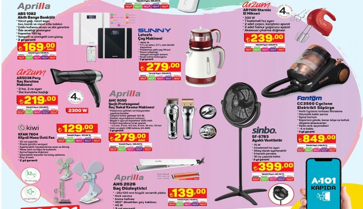 Bu hafta A101’e uğramadan geçmeyin! İşte A101 11 Ağustos aktüel fiyat listesi…