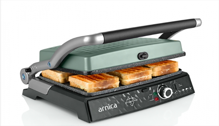 Arnica ailesinine yeni üye. Diomand Granit Izgaralı Tost Makinesi! 21 Eylül 2021 Arnica fiyat listesi!