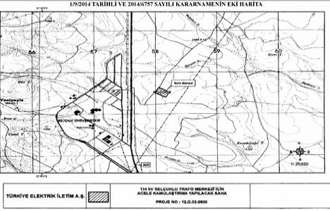 Selçuklu Trafo Merkezi Projesi için kamulaştırma yapılacak!