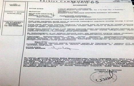 Fikirtepeli den Selimoğlu Grup ve Sevgili Yapı ya ihtarname!