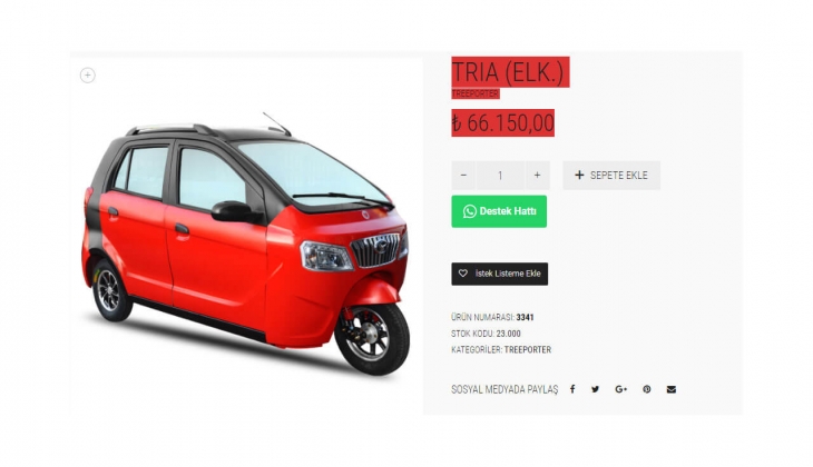 Yuki elektrikli üç tekerlekli Tria motorun yeni fiyatı açıklandı! İşte 24 Mayıs 2022 fiyat listesi...