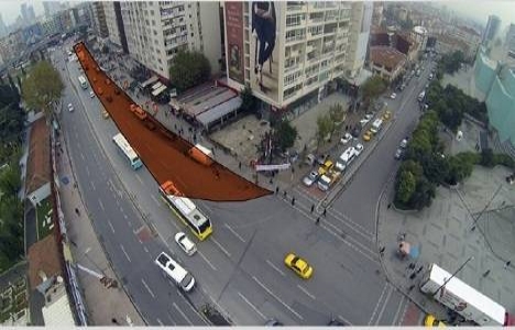 Mecidiyeköy-Mahmutbey metrosunun Mecidiyeköy istasyonunda çalışmalar başladı!