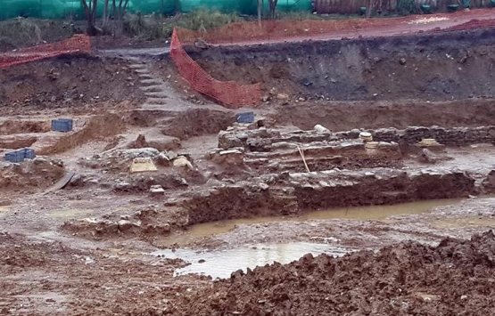 Kadıköy'de otel inşaatında tarihi kalıntılar bulundu!