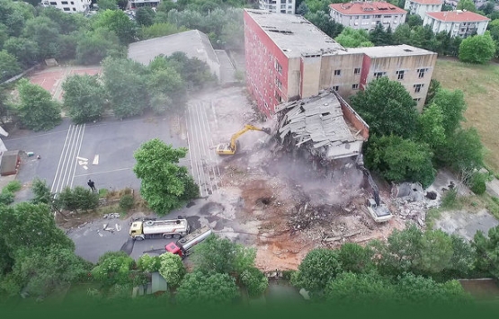 Etiler Polis Meslek Yüksek Okulu nda yıkım başladı!