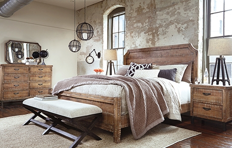  Ashley Furniture ile tropikal esintiler yatak odanızda!