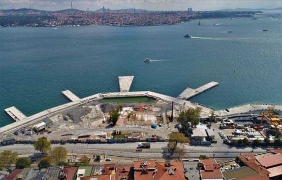 Kabataş Martı Projesi nde son durum havadan görüntülendi!