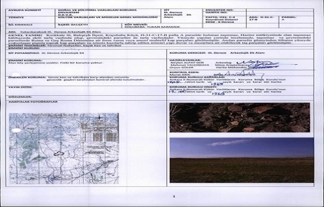 Kırıkkale Balışeyh e 3. Derece Arkeolojik Sit Alanı kararı!