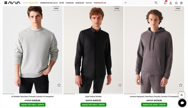 AVVA’dan 2022-23 sonbahar kış koleksiyonunda yüzde 30 indirim! İşte 26 Eylül 2022 AVVA fiyat listesi