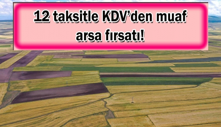 Belediye tam 12 taksitle iki arsa satacak! KDV'den muaf bu arsaları aman kaçırmayın!