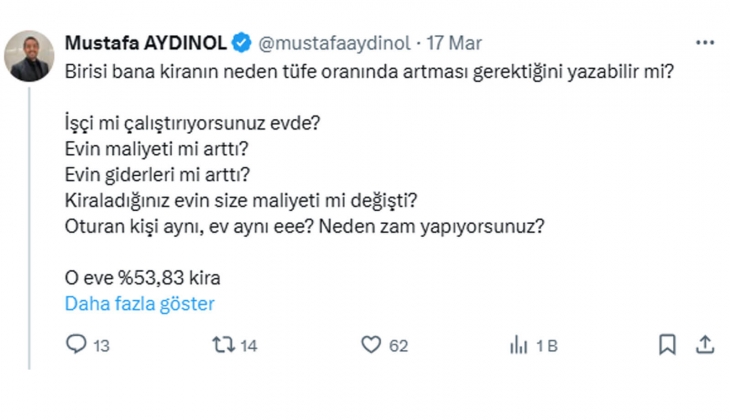 Kira tartışması bitmiyor: Kiraya her sene hem de TÜFE oranında zam yapmak nedir ya?