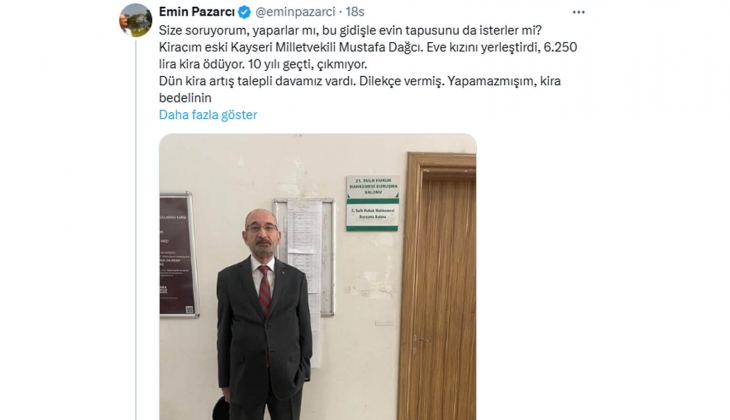Gazeteci Emin Pazarcı, eski milletvekiliyle yaşadığı kira sorununu anlattı: Bu gidişle evin tapusunu da isterler mi?