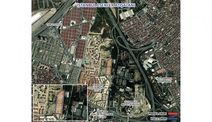 Emlak Konut GYO Esenler Atışalanı 2. Etap ihalesinin ikinci oturumuna 13 firmadan teklif!