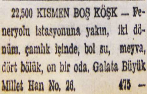 1948 yılında Ortaköy de kagir bir ev 7 bin liraya satılacakmış!