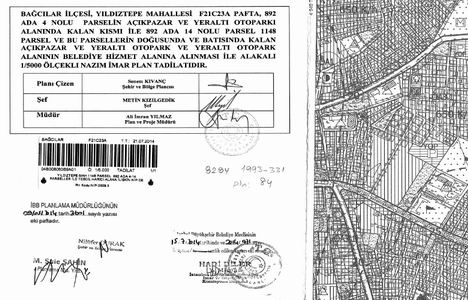 Bağcılar Yıldıztepe 1148 parsel, 892 ada imar planı yarın askıdan indiriliyor!