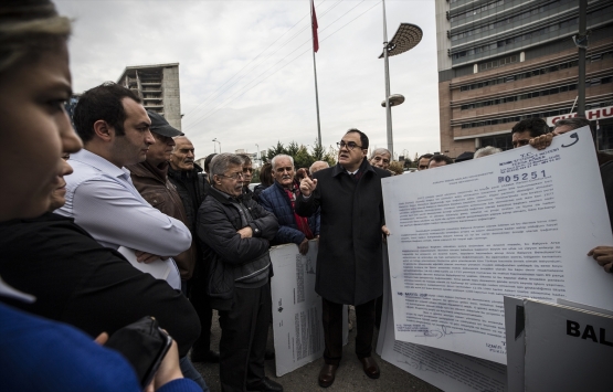 Balçova arsa mağdularından CHP önünde eylem!