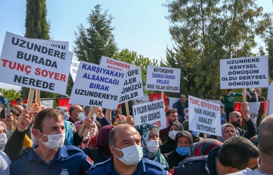 İzmir Uzundere kentsel dönüşüm projesine vatandaşlardan tepki!