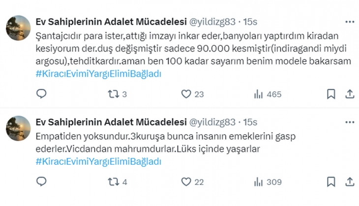 Sosyal medyada Gaspçı kiracı krizi: Ev sahipleri gaspçı kiracıların ortak özelliklerini yazdı! 