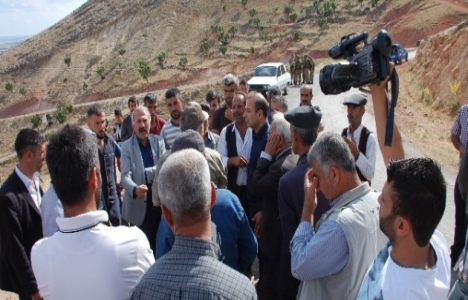 Adıyaman'da mermer ocakları protesto edildi!