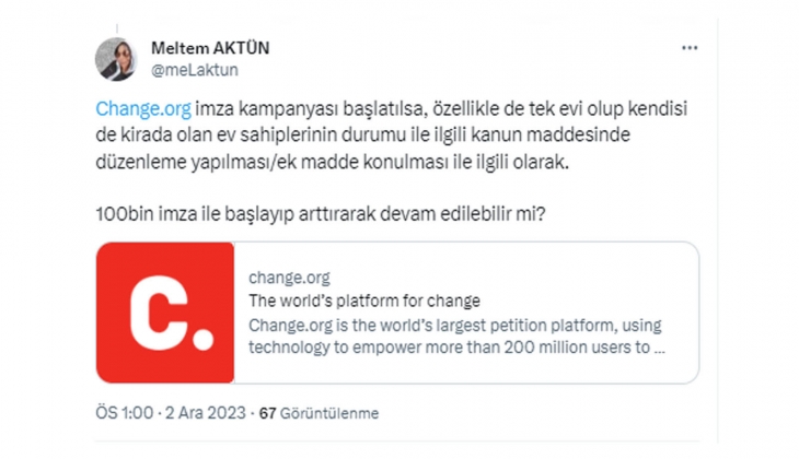 Mağdur Ev Sahipleri Dayanışma Platformu ndan anket ve imza kampanyası!