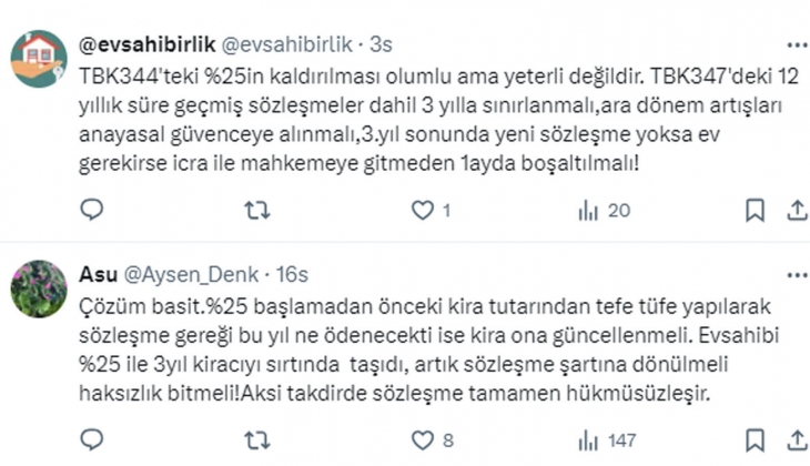  Kiralara yüzde 25 sınırlaması geri gelsin diyenler var! Ev sahibi ve kiracıları neler bekliyor?