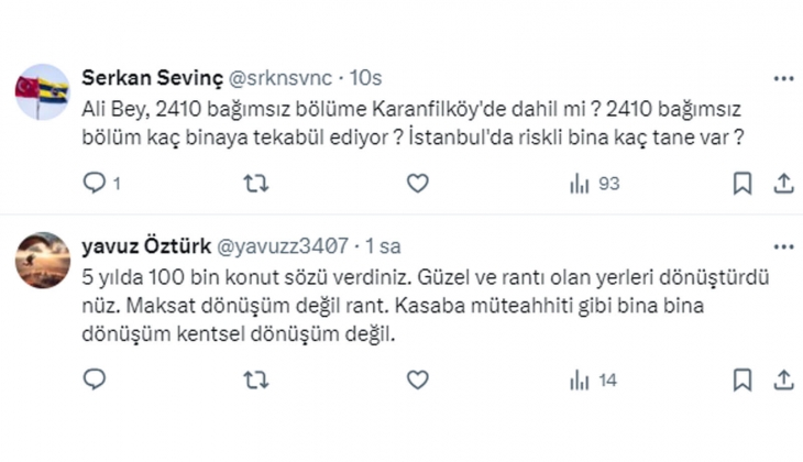 KİPTAŞ Genel Müdürü Ali Kurt: Eski yönetim 25 yılda 1.632 bağımsız birim yıkmış, biz 5 yılda 2.410 birim yıktık!