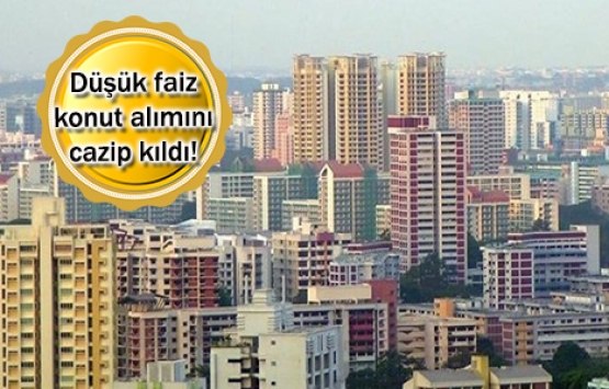 Konut alıcıları düşük faiz fırsatını kaçırmadı!