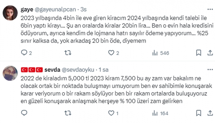 Kiracılara soruldu: Ev sahibiniz kira zammı yaparken yüzde 25 sınırına uydu mu?