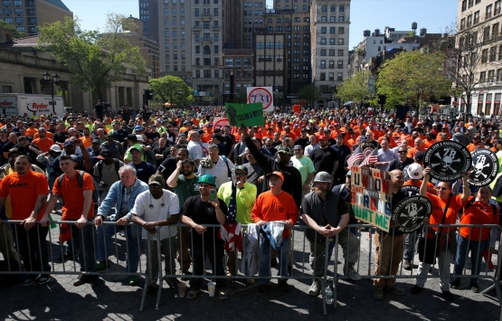 New York ta inşaat çalışanları Ben de varım dedi!