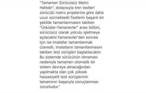 Üsküdar-Ümraniye-Çekmeköy Metrosu ne zaman açılacak?