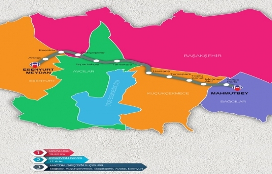 Mahmutbey-Bahçeşehir-Esenyurt Metro Hattı nereden geçecek?