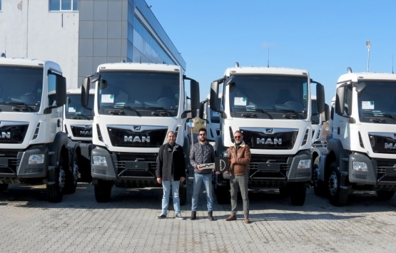 Ekpet İnşaat 12 adet MAN kamyon daha aldı!
