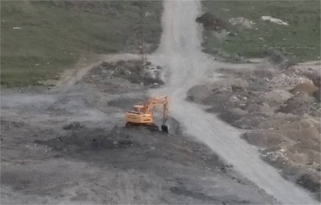 Ispartakule deki beton santrali alanları temizleniyor!