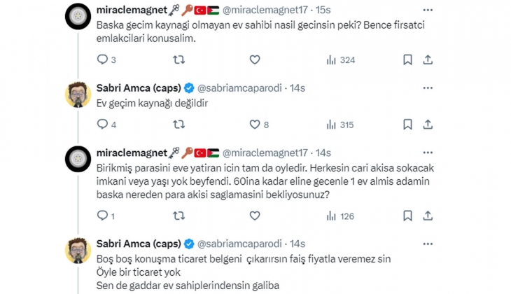 Ev sahipleri kiradaki evlerini geçim kaynağı olarak görüyor! Kiralar asgari ücretin yarısını geçmemeli!
