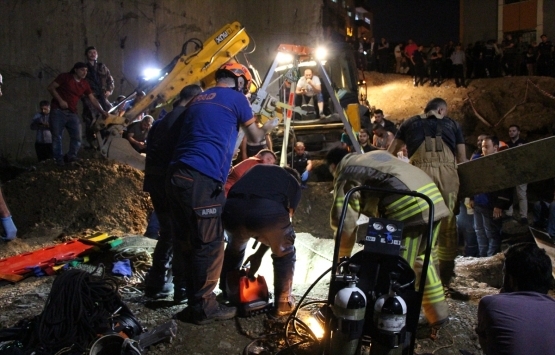 Eyüpsultan da bir çocuk inşaat çukuruna düştü!