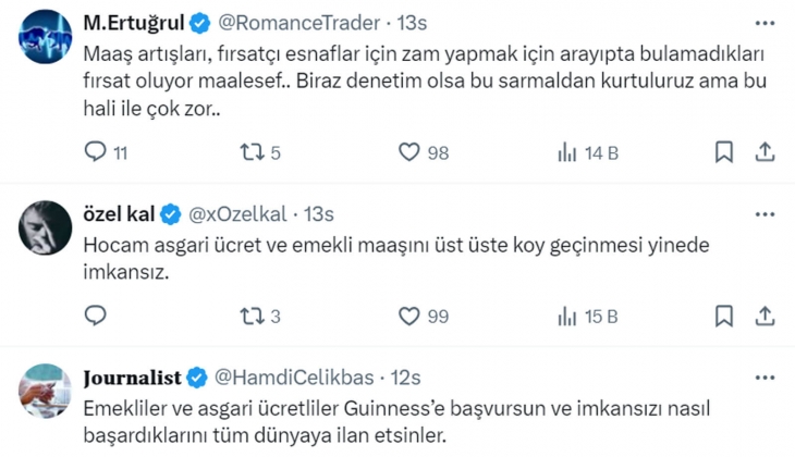 Özgür Demirtaş, emekli maaşı ve asgari ücret acilen artırılsın dedi! İşte o enflasyon detayı...