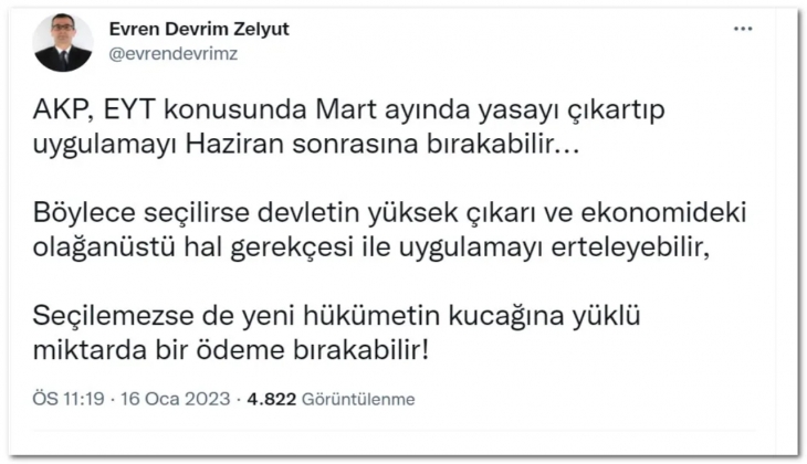 Süreç uzadıkça iddialar havada uçuşuyor! EYT de korkulan mı olacak?