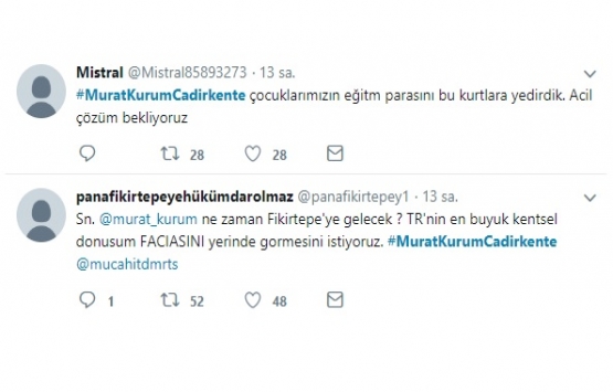 Fikirtepeliler den Murat Kurum a çağrı!
