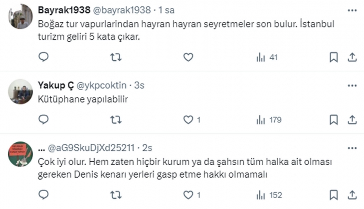 İstanbul Boğazı ndaki tüm yalılar kamulaştırılmalı ve halka açılmalı!