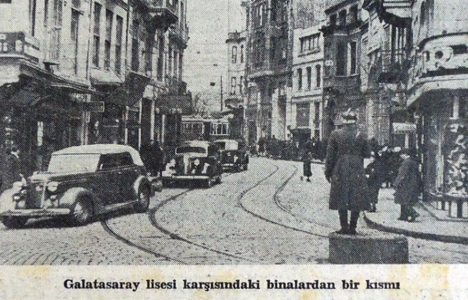 1937 yılında Galatasaray Lisesi'nin karşısındaki ada kaldırılacak!